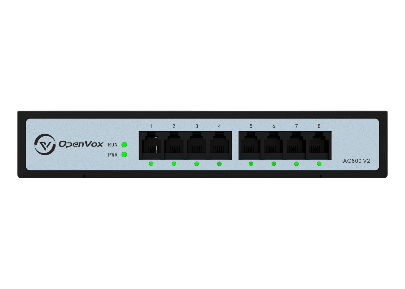 iAG800 V2 Series Analog VoIP Gateway front product view