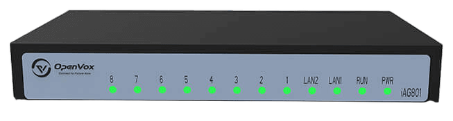OpenVox iAG801 compact 8-port analog VoIP gateway