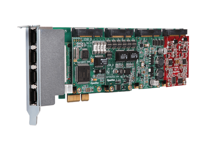 OpenVox X204E hybrid host card product image