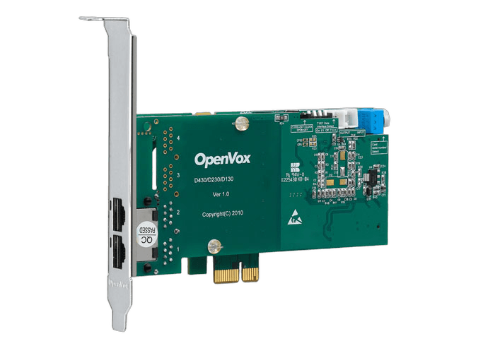 OpenVox D230E digital telephony card product image