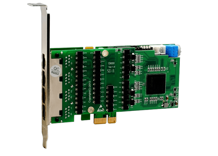 OpenVox D830E digital telephony card product image