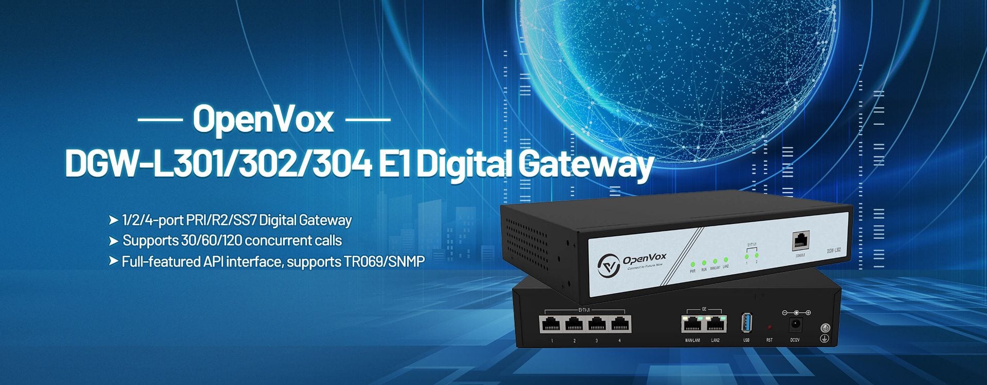 DGW-L301 302 304 digital gateway banner