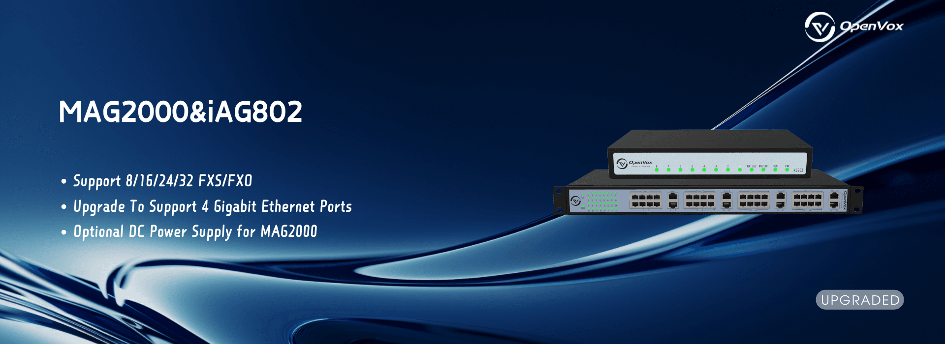 MAG2000 and iAG802 gateway banner